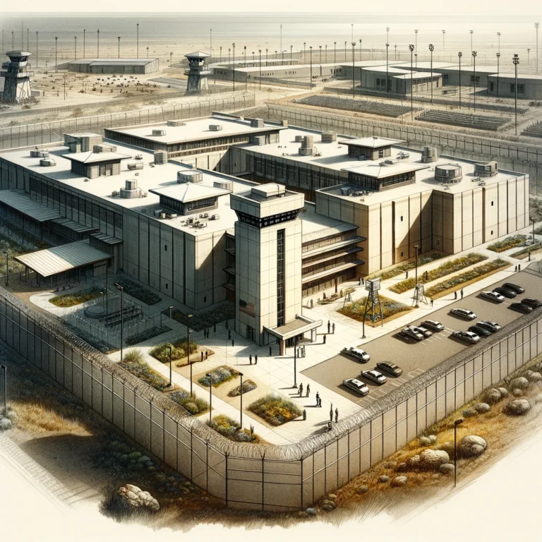  Artistic depiction of the secure exterior of Rio Cosumnes Correctional Center.