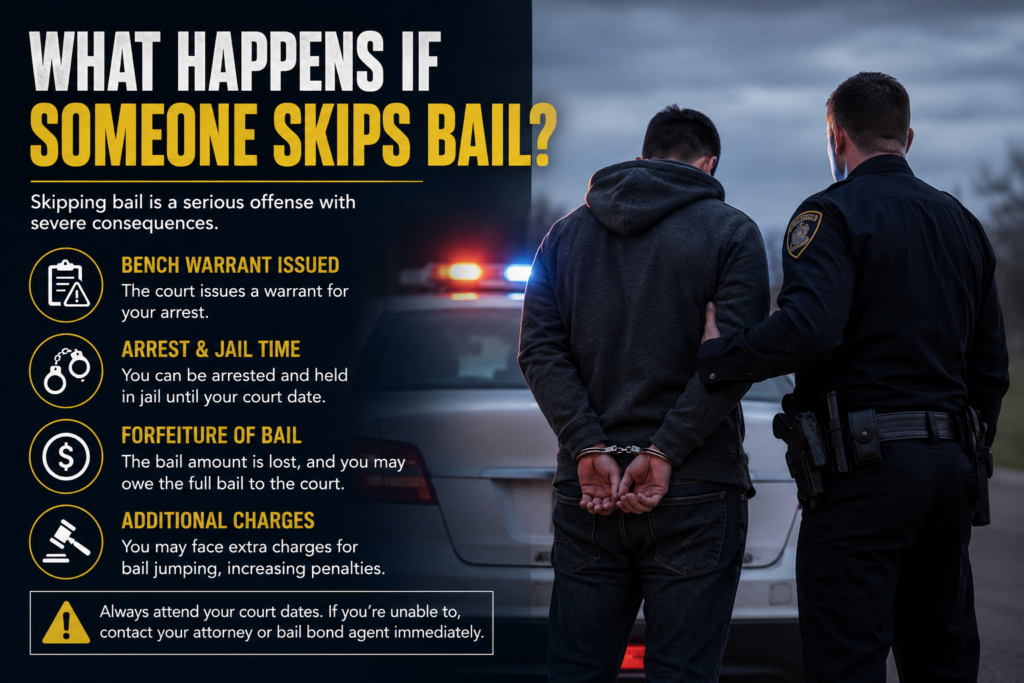 What happens if you skip bail