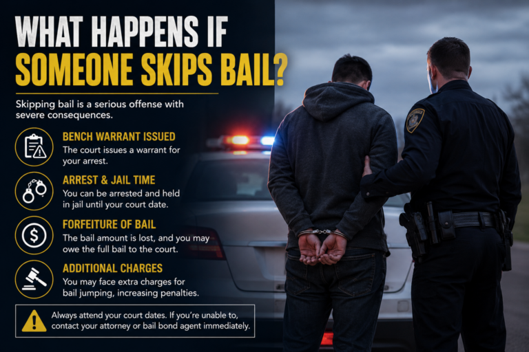 What happens if you skip bail